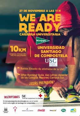 Cartel de la carrera en Santiago del Circuito Universitario ECI 