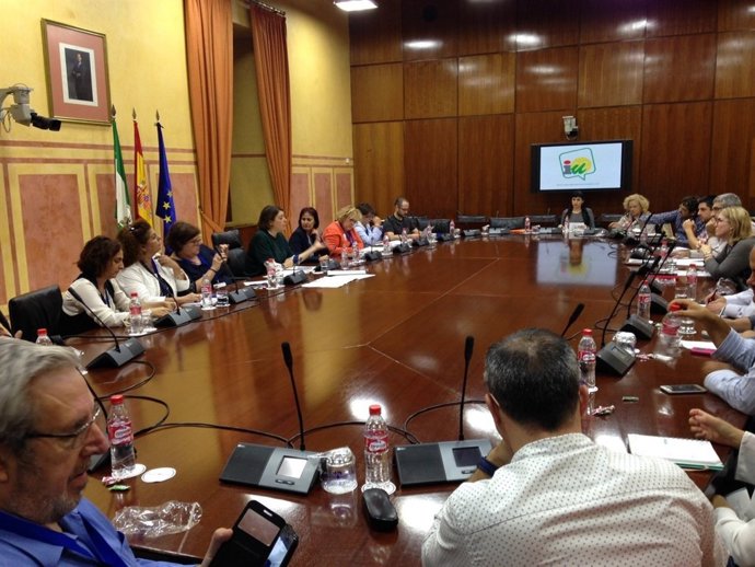 Reunión de IU con agentes sociales