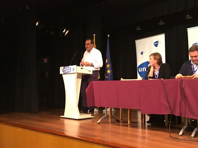 Ramón Espadaler interviene en el Consell Nacional de Unió.