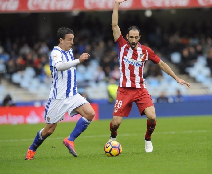 El jugador del Atlético de Madrid Juanfran Torres