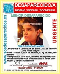 Buscan a un niño de once años desaparecido en Santa Cruz de Tenerife