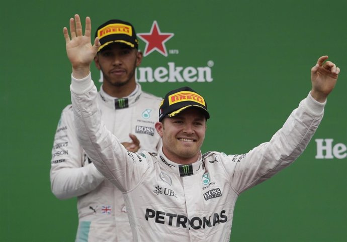 Nico Rosberg y Lewis Hamilton