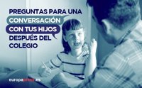 ¿Cómo entablar una conversación con tus hijos después del colegio?