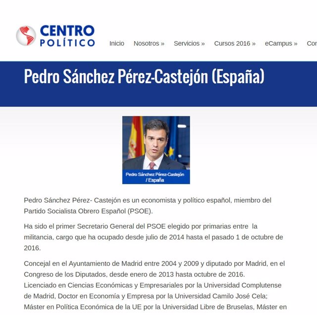 Pedro Sánchez participa en un seminario sobre elecciones EEUU