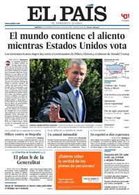 Las portadas de los periódicos de hoy, martes 8 de noviembre de 2016