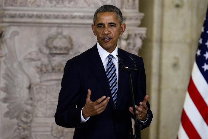 Obama hablando en público