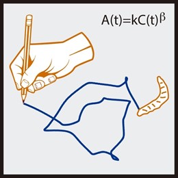 La Ley Que Relaciona La Velocidad Y Curvatura En Garabatos Humanos Está Presente