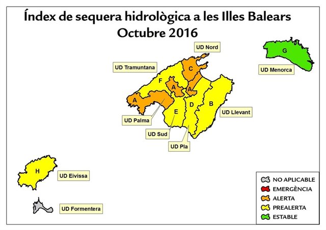 Las reservas hídricas de Baleares 