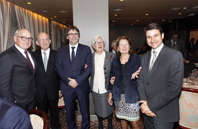 El presidente C.Puigdemont asiste al homenaje de Nèstor Luján