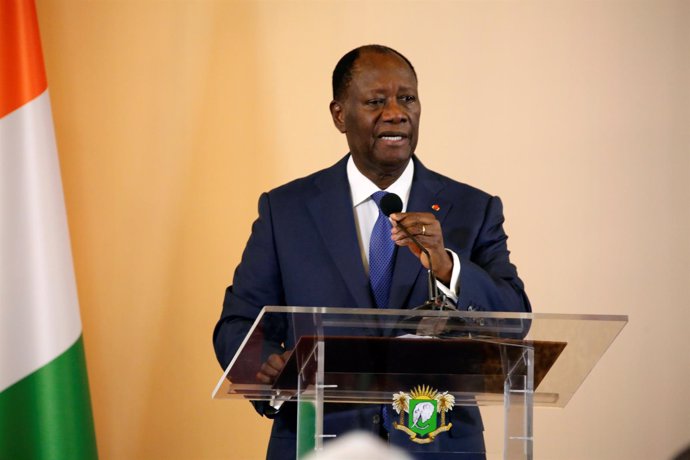 El presidente de Costa de Marfil, Alassane Ouattara