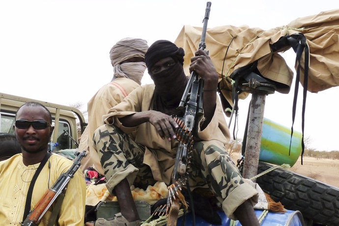 Milicianos islamistas del grupo maliense Ansar Dine