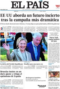 Las portadas de los periódicos de hoy, miércoles 9 de noviembre de 2016