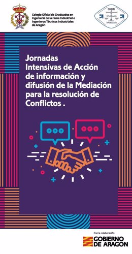 Cartel de la jornada sobre mediación que se celebrará en Teruel este miércoles
