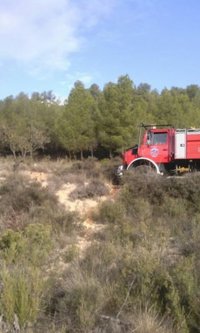 Sucesos.- El conato de incendio en Bullas calcina unos 6.000 m2 de monte