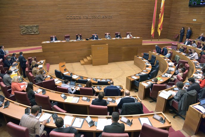 Pleno del miércoles de las Corts Valencianes