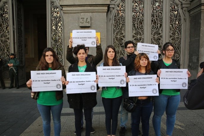 El Sindicato de Estudiantes presenta la huelga del 24 de noviembre