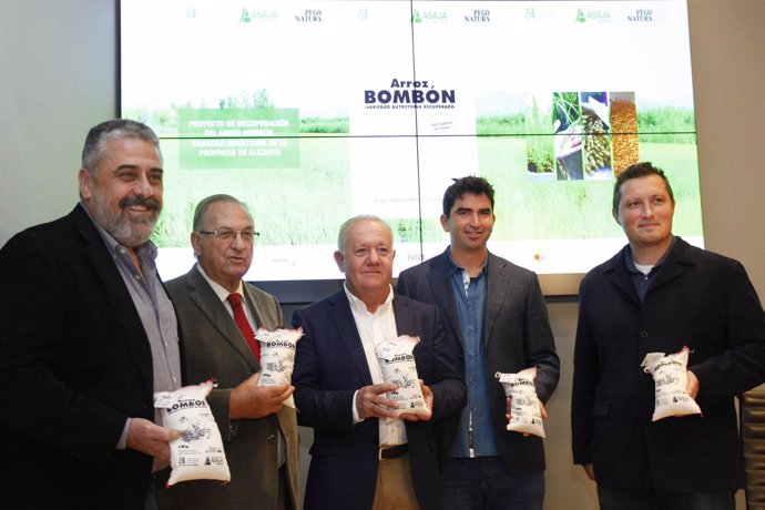 Diputación y Asaja recuperan la variedad de arroz bombón