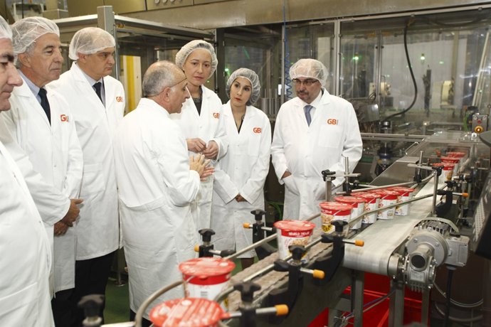 Inauguración de la nueva línea de producción de Gallina Blanca en Ballobar