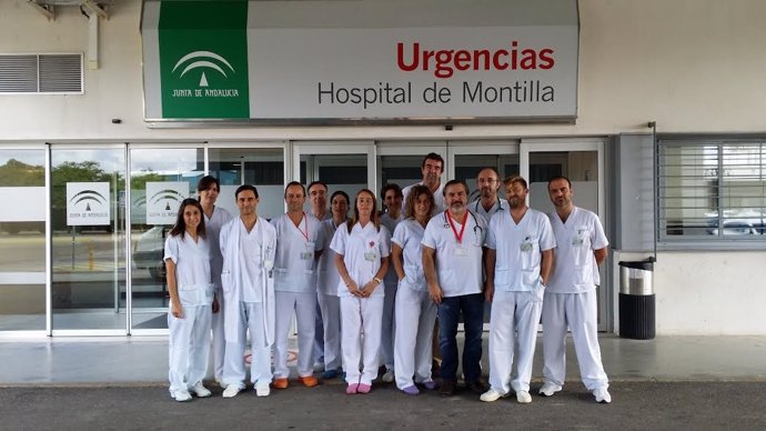 Profesionales del Hospital Comarcal de Montilla