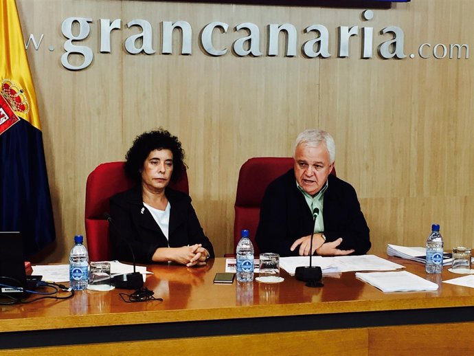 El consejero  Carmelo Ramírez este jueves en rueda de prensa