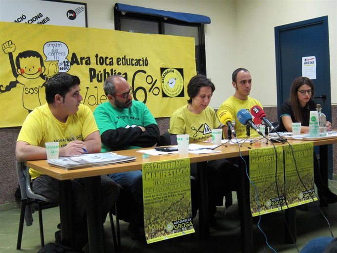 Representantes de la comunidad educativa catalana