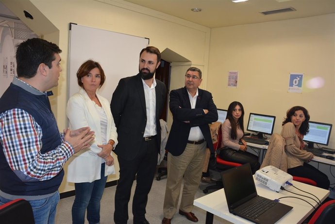 Mariano Ruiz Araújo y Antonio Moreno Ferrer en la visita de un Capi 