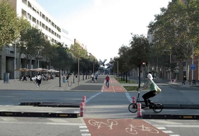Proyecto de reurbanización de la Av.Icària.