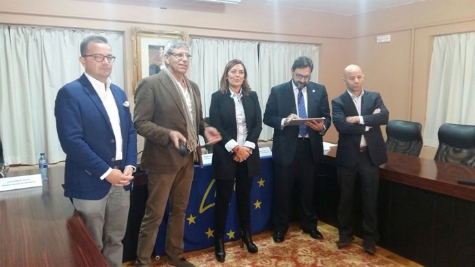 Marcos con responsables del proyecto Life