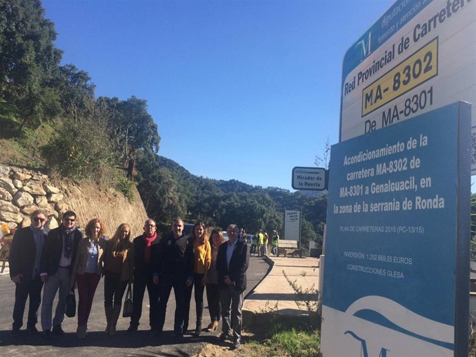 Carretera terriza asfaltado málaga bendodo medio ambiente vía provincial