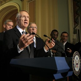 Harry Reid, partido demócrata en el Senado