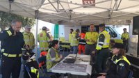 Casi 90 profesionales participan en Almonte (Huelva) en simulacro de accidente de tráfico
