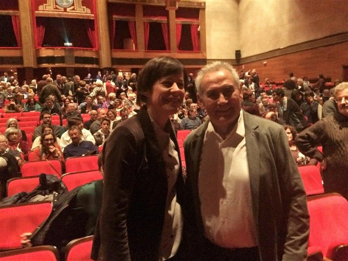 Ana Pontón y Camilo Nogueira en el homenaje del veterano nacionalista