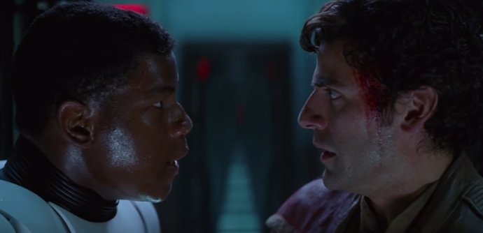 Finn y Poe en Star Wars El Despertar de la Fuerza