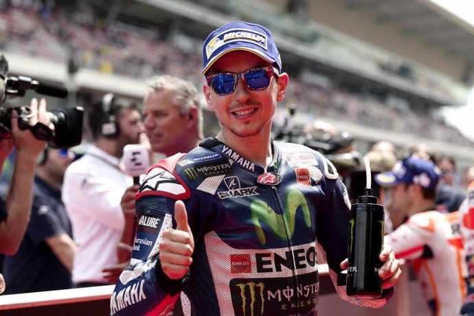 Jorge Lorenzo durante el GP de Catalunya