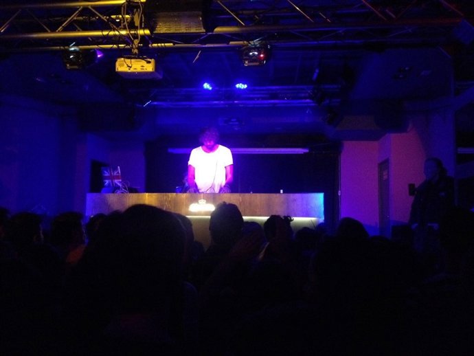 Mikel Izal en la sala Independance en Madrid