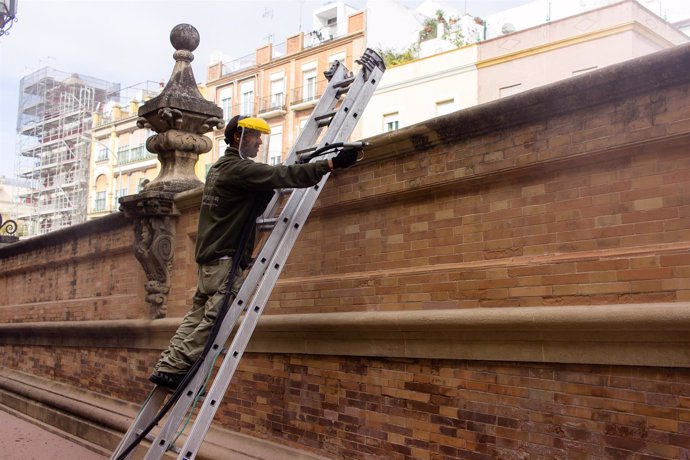 Actuación en el puente de San Bernardo de Sevilla