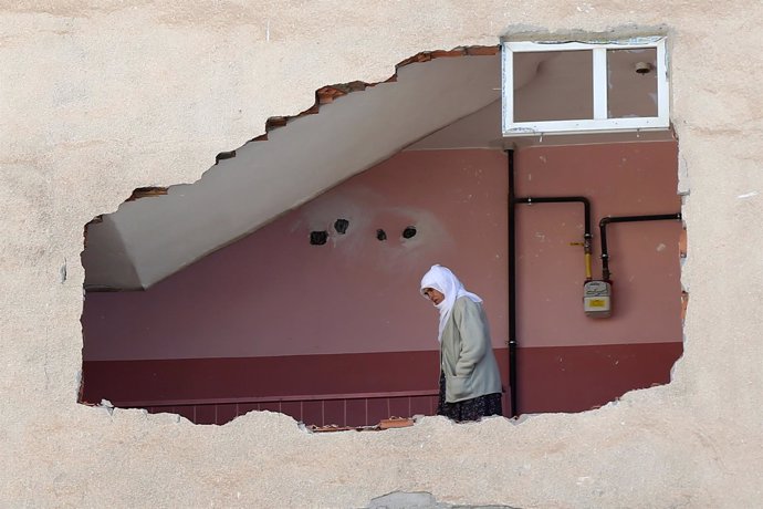 Destrucción de hogares en Irak 