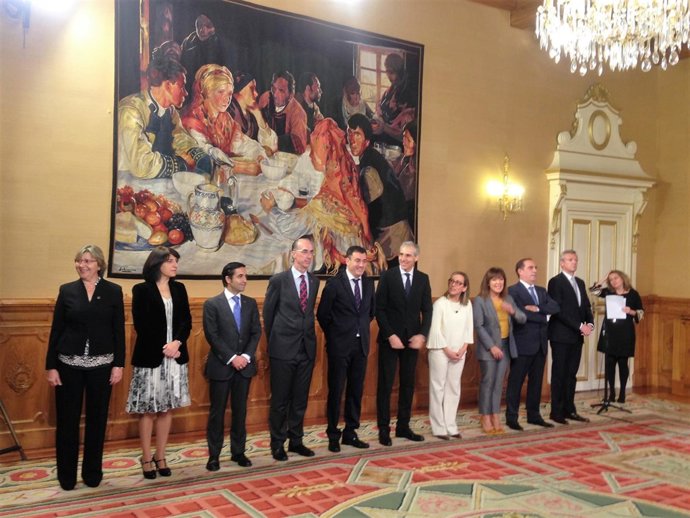 Los diez conselleiros de Feijóo en noviembre de 2016