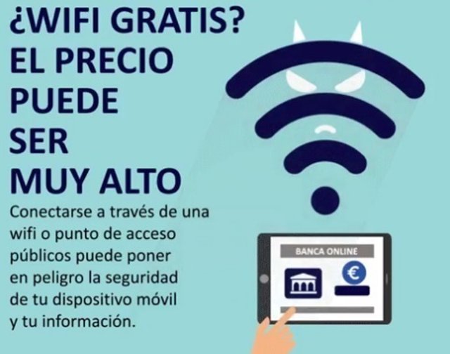 Policía Nacional alerta sobre el WiFi gratis