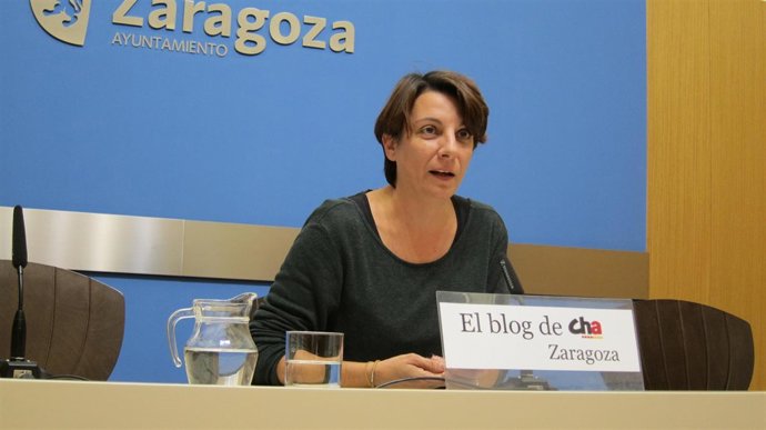 La concejal de CHA en el Ayuntamiento de Zaragoza, Leticia Crespo