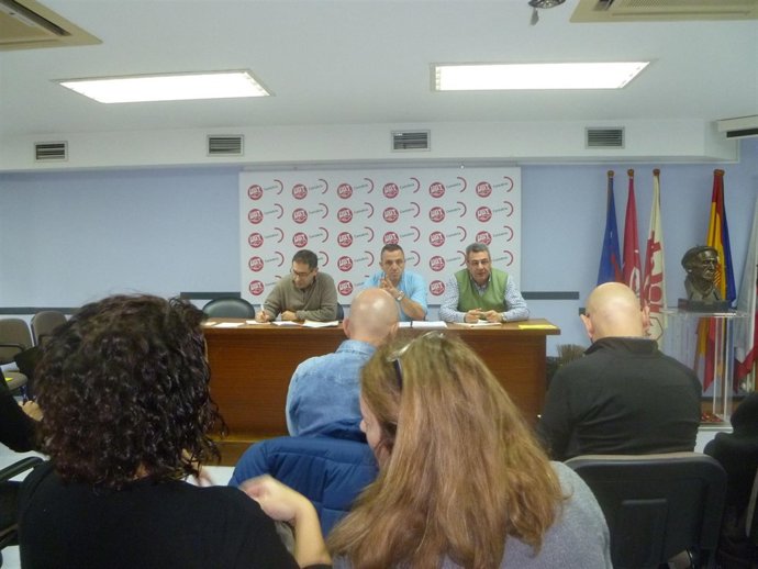 Asamblea Delegados UGT Cantabria Declaraciones Mariano Carmona