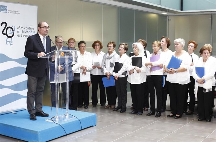 Javier Lambán en el IASS.