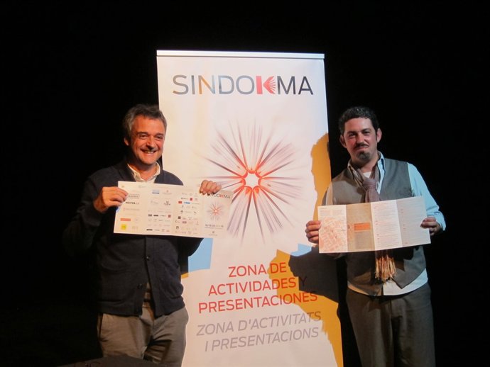 Vicente Xambó y José Ramón Alarcón en la presentación del festival Sindokma