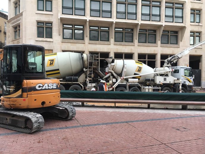 Obras de la plaza de Santo Domingo