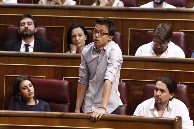 El diputado de Podemos Iñigo Errejón en el Congreso