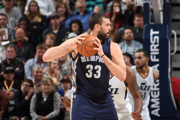 Marc Gasol en el Utah Jazz - Memphis Grizzlies