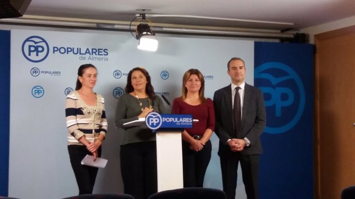 Parlamentarios andaluces del PP por Almería en rueda de prensa