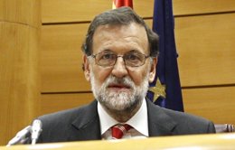 Rajoy preside en Grupo del PP en el Senado