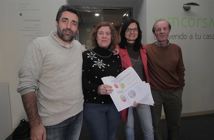 Del Castillo, Doblas, Pernichi y Pino en la presentación
