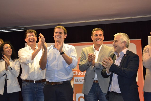 Albert Rivera junto a Juan Marín y diputados andaluces